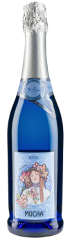 Sekt Blue Edition sec Mucha