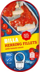 Sleď filety v omáčce Billa