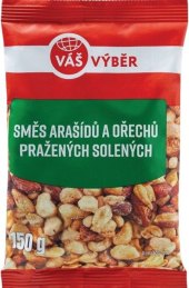 Směs pražených arašídů a ořechů Váš Výběr