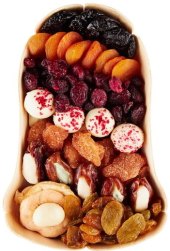 Směs sušeného ovoce a ořechů - košík