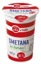 Smetana ke šlehání 31% Váš Výběr