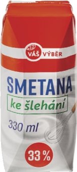 Smetana ke šlehání 33% Váš Výběr