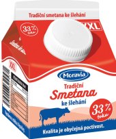 Smetana ke šlehání Moravia 33%