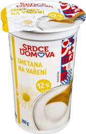 Smetana na vaření Srdce Domova 12%