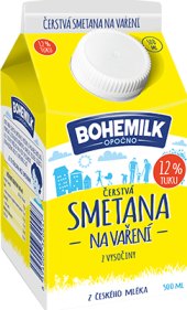 Smetana trvanlivá Bohemilk 12%