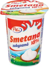 Smetana zakysaná Pilos 18%