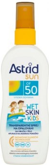 Sprej na opalování transparentní dětský Wet Skin OF 50 Astrid Sun