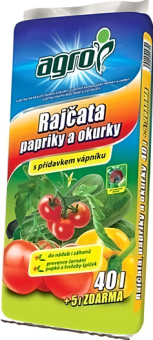 Substrát pro rajčata, okurky a papriky Agro