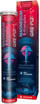 Šumivé tablety Magnesium B-komplex GRE-PO Glenmark