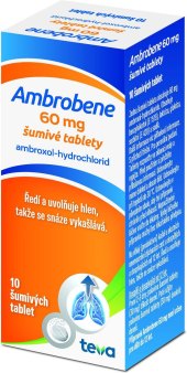 Šumivé tablety na vlhký kašel Ambrobene