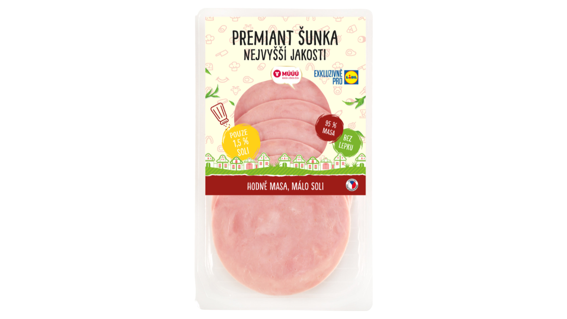 Šunka nejvyšší jakosti Premiant Maso uzeniny Písek levně Kupi.cz