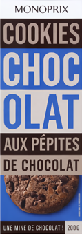 Sušenky Cookies Monoprix