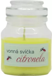 Svíčka vonná ve skle citronela Benu