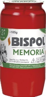 Svíčky hřbitovní Bispol - náplň