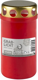 Svíčky hřbitovní s víčkem Vivess