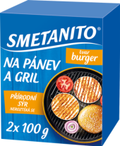 Sýr na pánev a gril burger Smetanito