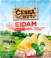 Sýr Eidam 45% Česká chuť