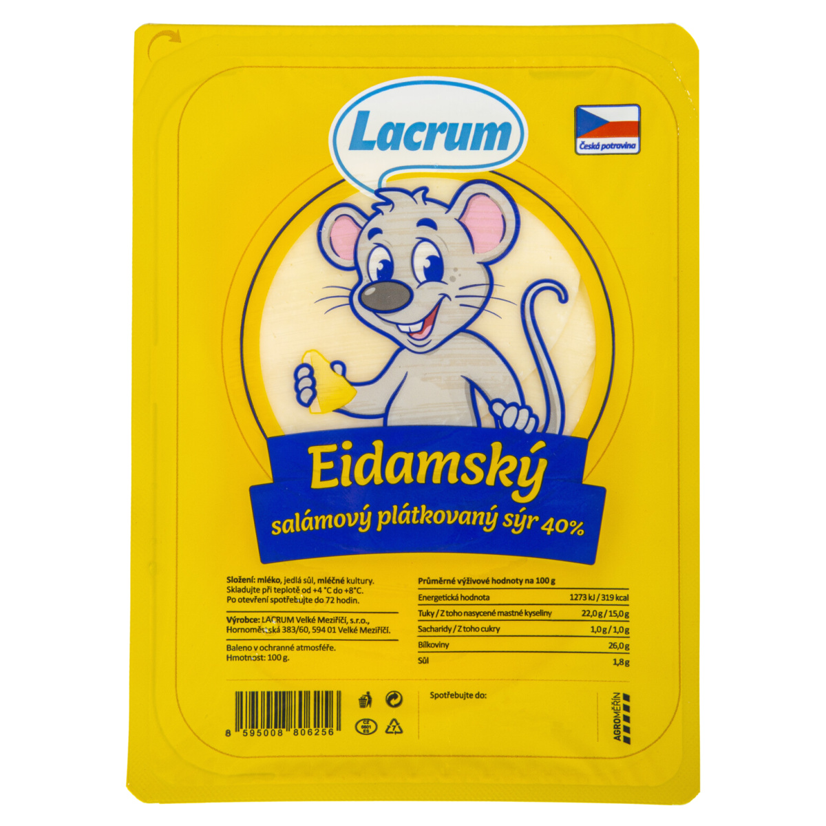 Sýr Eidamský salámový 40% Lacrum levně | Kupi.cz