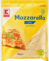 Sýr Mozzarella strouhaná K-Classic