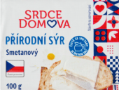 Sýr přírodní smetanový Srdce Domova