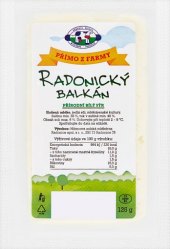 Sýr Radonický balkán Mlékárna Radonice