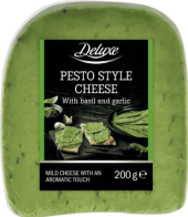 Sýr s bazalkou a česnekem Deluxe