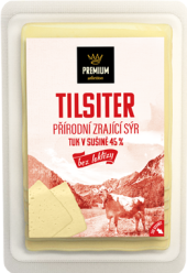 Sýr Tilsiter bez laktózy Premium Bohušovická mlékárna