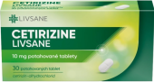 Tablety na alergii Cetirizine Livsane