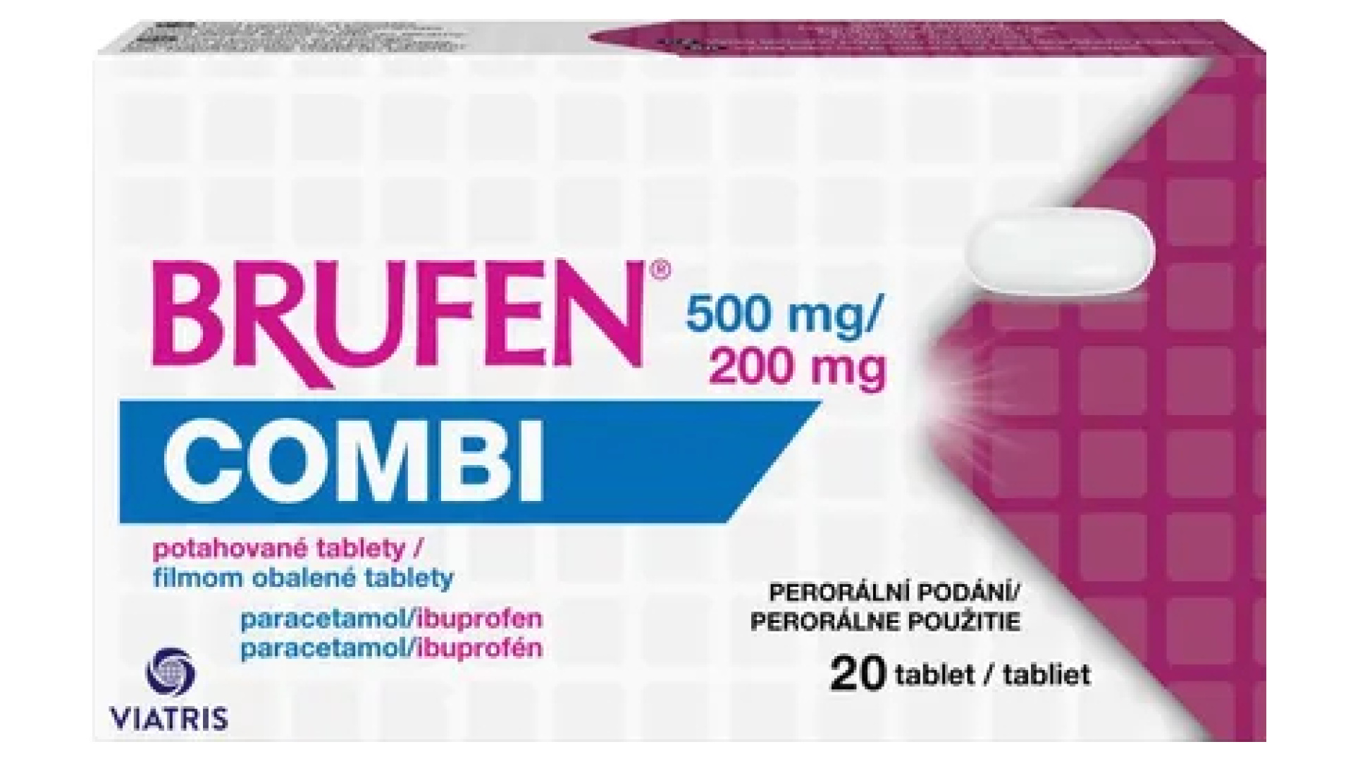 Tablety proti bolesti Combi Brufen Viatris levně | Kupi.cz
