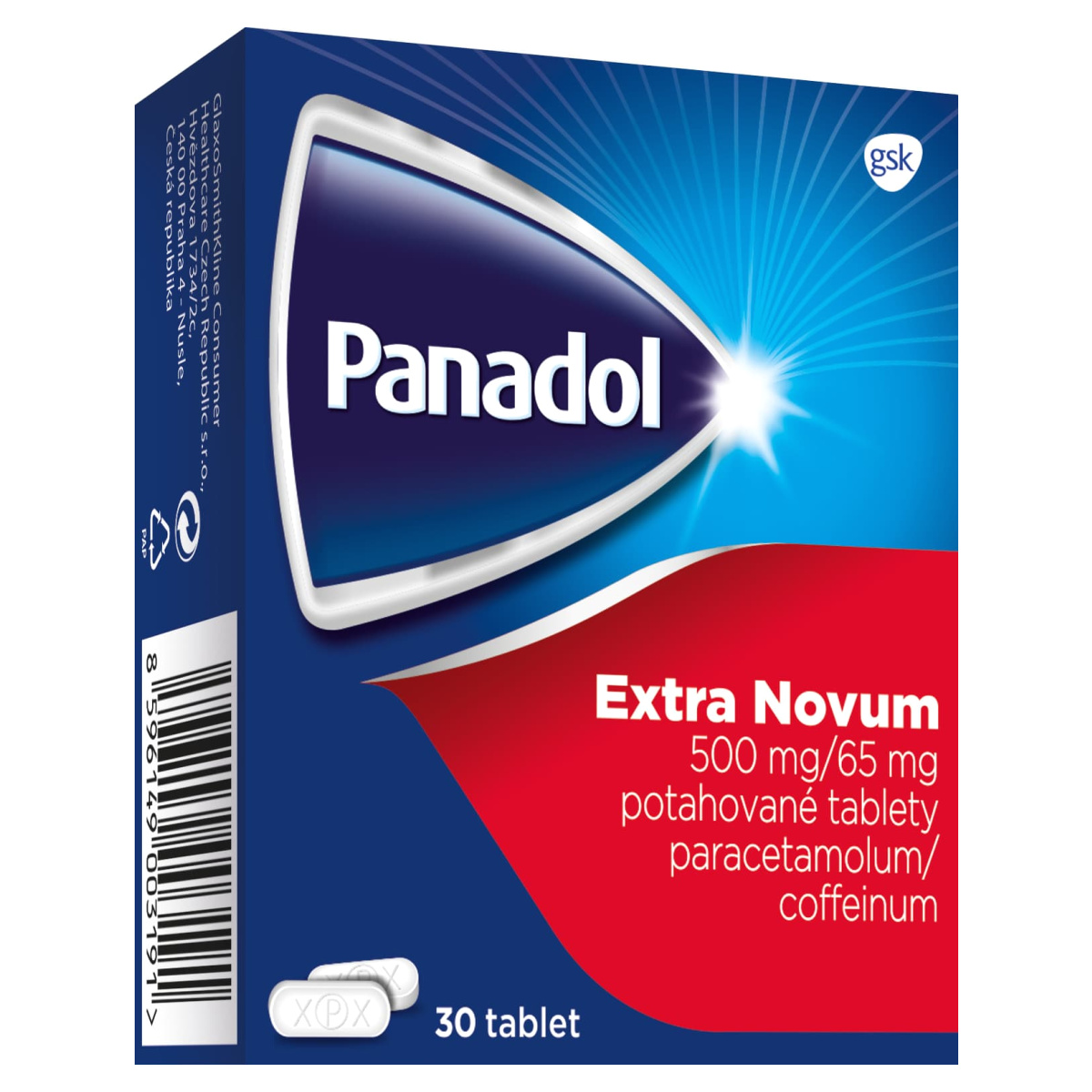 Tablety proti bolesti Extra Novum Panadol, GlaxoSmithKline levně | Kupi.cz