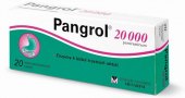 Tablety s enzymy k léčbě trávicích obtíží Pangrol 20 000 Menarini