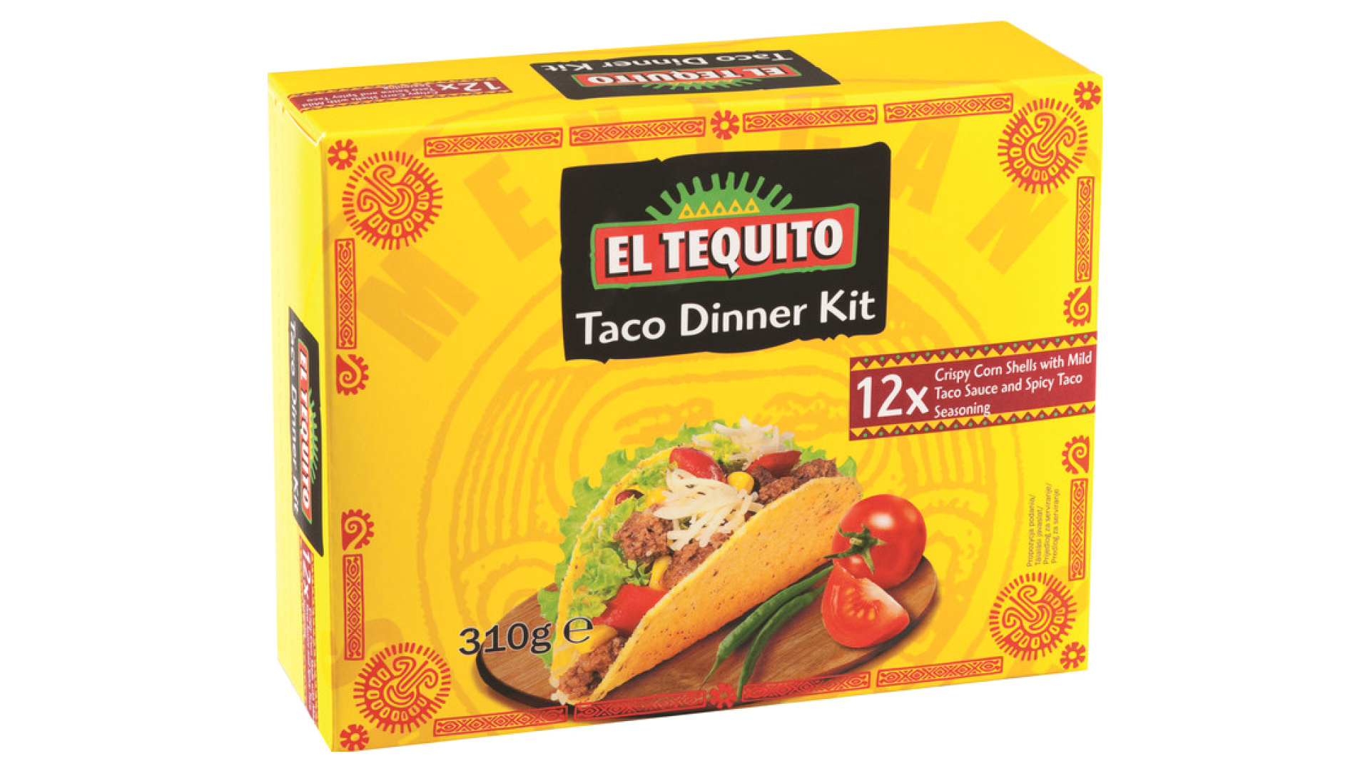 Kukuřičné placky Taco dinner kit El Tequito levně