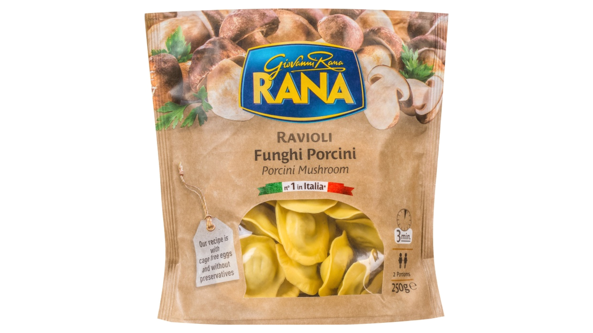 Giovanni RANA Ravioli Porcini Mushroom 250g x 8 