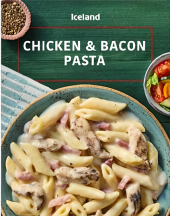 Těstoviny s kuřecím masem a slaninou Iceland