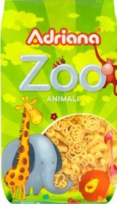 Těstoviny semolinové Zoo Adriana
