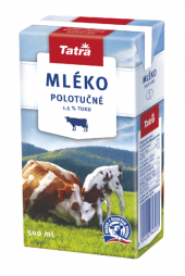Mléko trvanlivé Tatra - 1,5% polotučné