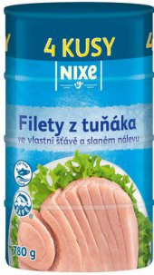 Tuňák filety ve vlastní šťávě Nixe