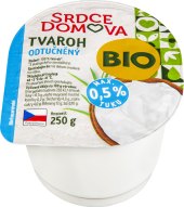 Tvaroh Bio odtučněný Srdce domova