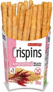 Tyčinky amarantové Crispins bez lepku Extrudo