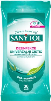 Univerzální dezinfekční ubrousky Sanytol