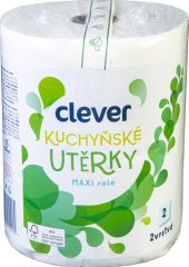 Utěrky kuchyňské 2vrstvé Maxi Clever