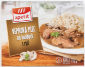 Vepřová plec na houbách s rýží Apetit