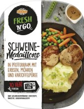 Vepřové medajlonky v pepřové omáčce FRESH 'N' GO Globus