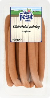 Vídeňské párky se sýrem Alpen Fest