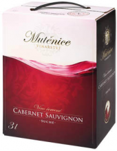 Víno Cabernet Sauvignon Vinařství Mutěnice - bag in box
