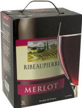 Víno Merlot Ribeaupierre - bag in box