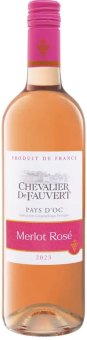 Víno Merlot Rosé Pays d'Oc Chevalier de Fauvert