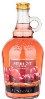 Víno Merlot Rosé Vinaria Bostavan - džbán