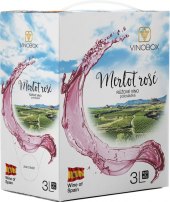 Víno Merlot Rosé Vinobox - bag in box