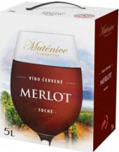 Víno Merlot Vinařství Mutěnice - bag in box
